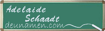 Adelaide Schaadt Visitenkarte